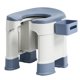 thumbnail image 3 of Asiento de inodoro Salvador silla de baño en cuclillas con alfombrilla taburete para inodoro compacto antideslizante orinal para adultos Azul 42cm, 3 of 9