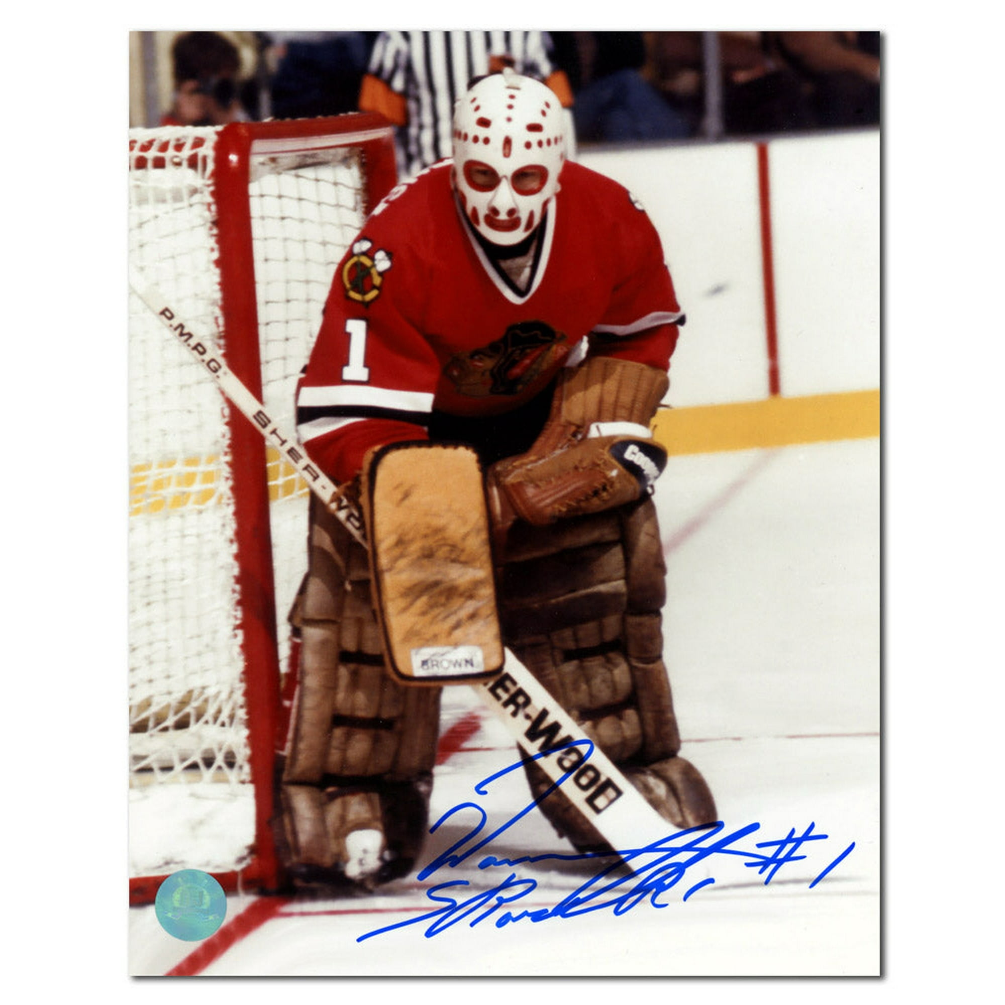Warren Skorodenski Chicago Blackhawks Autographed Goalie Action 8x10 Photo Walmart