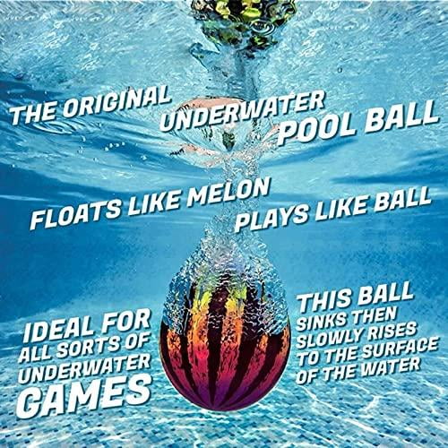 Watermelon Ball,Fruit Water Ball Combo Pack,The Ultimate Swimming Pool  Game,Pool Ball for Under Water Passing,Sports Summer Pool Games for Teens, 