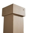 thumbnail image 3 of Ekena Millwork 12"W x 16'H Knotty Pine Endurathane Faux Wood Non-Tapered Square Column Wrap w/ Standard Capital & Base, 3 of 20