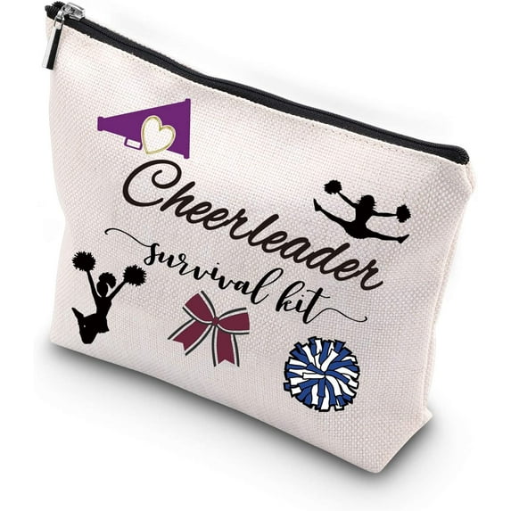 Cheerleading Gift Cheerleader Survival Kit Portable Travel Accessories Toiletry Bag Makeup Bag
