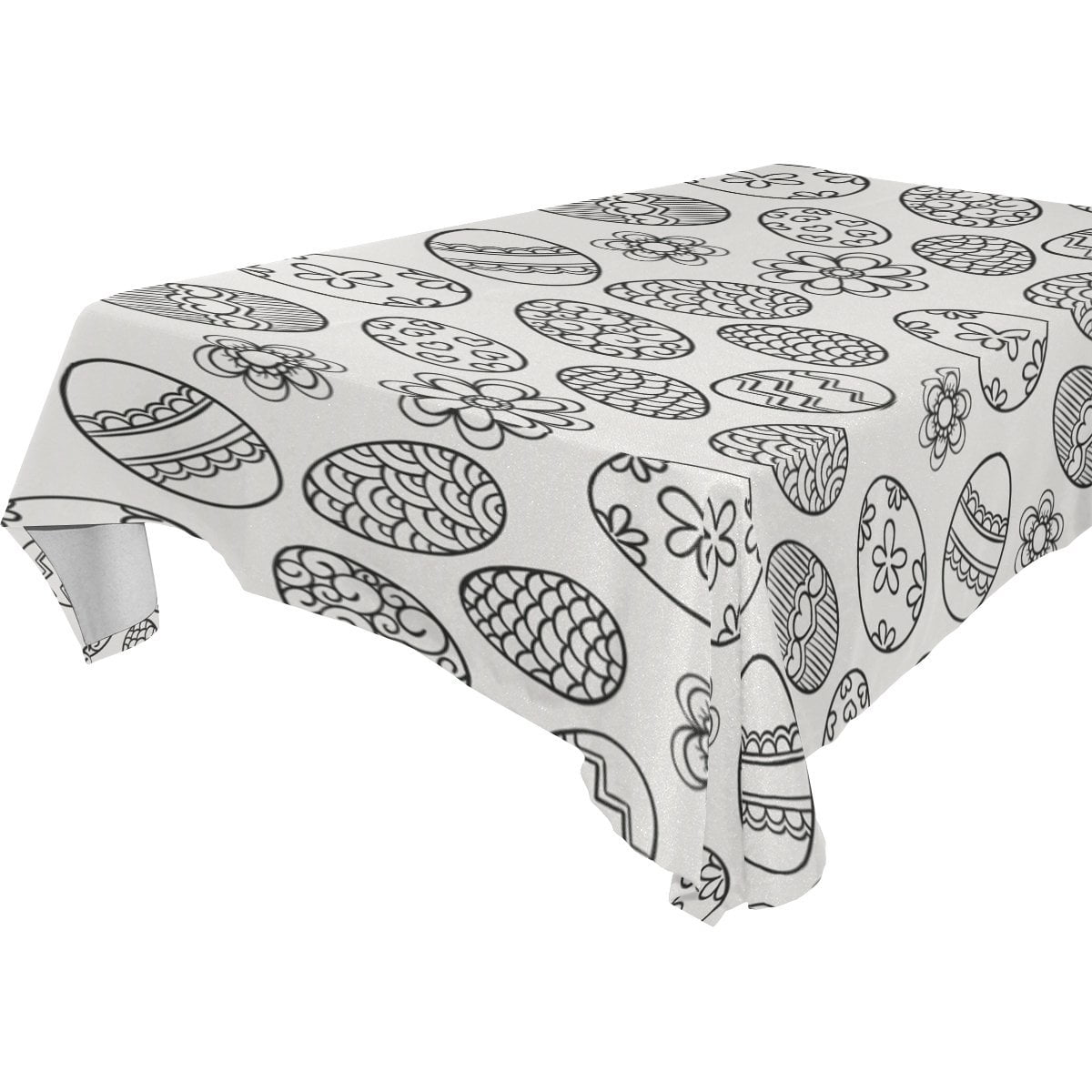 POPCreation Easter Egg Tablecloth 60x120 inches