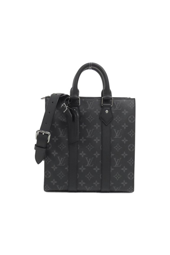 Pre-Owned Louis Vuitton Monogram Eclipse Sac Plat Cross M46456 Handbag