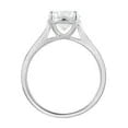 Unique Moments 2.00 Ct Round Lab Grown Diamond Ring in 10K White Gold for Women (HI-SI/I1 )