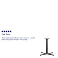 thumbnail image 3 of Flash Furniture 33'' x 33'' Restaurant Table X-Base with 4'' Dia. Table Height Column, 3 of 3