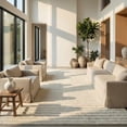 thumbnail image 3 of Hauteloom Edolie Wool Living Room, Bedroom Machine Washable Area Rug - Contemporary - High Pile - Ivory, Cream, Beige - 8' x 10', 3 of 3