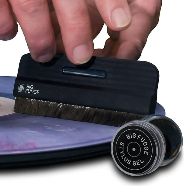 Big Fudge Vinyl Record Cleaning Kit Carbon Fiber Record Brush with