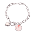 thumbnail image 1 of Debout Flango Modèle Coeur Chaîne Bracelet Bijoux Charme Mode, 1 of 3