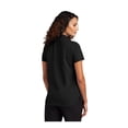 thumbnail image 2 of MERCER+METTLE Women's Stretch Pique Polo | Short Sleeve Collared Shirt for Women, Casual Performance Polo for Work - Deep Black S, 2 of 4
