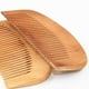 thumbnail image 1 of TQEHS Peine de madera de melocotón natural grabado para un peinado moderno y un cuidado antiestático de la barba, 1 of 5