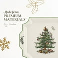 thumbnail image 4 of Spode Christmas Tree 12.5" Square Handled Serving Platter - Porcelain Serving Plate for Holiday Snacks, Appetizers, Buffet Displays - Microwave & Dishwasher Safe - Elegant Holiday Tableware, 4 of 7