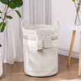 thumbnail image 1 of FFIY Panier à Linge en Corde Tressée avec Poignées, Grand Panier à Linge pour Rangement de Couvertures, Panier à Linge Robuste pour Chambre-58l-Grand-Marron, 1 of 8