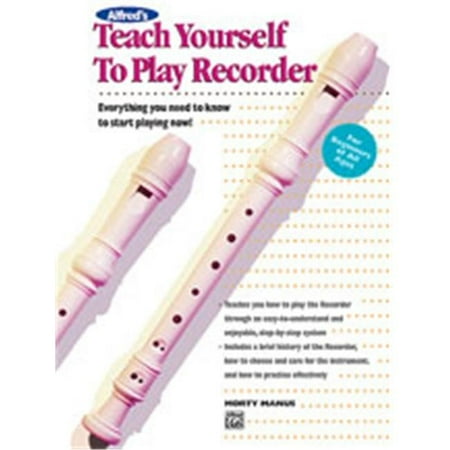 Alfred Teach Yourself to Play Recorder Book
