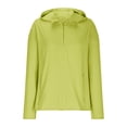 thumbnail image 3 of SHTXOZHI Veste Athlétique Légère pour Femmes Protection Solaire Fermeture Éclair Complète Manches Longues Chandails à Capuchon Randonnée Plein Air, 3 of 7