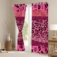 thumbnail image 3 of Homewish Girly Pink Cheetah Print Blackout Curtains Set of 2 (52x84 Each), Chic Fashion Polkadots Window Curtains, Romantic Anniversary Curtains and Drapes, Curtains Blackout Home Decor, 3 of 6