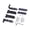 Black, variant on Portable Sturdy Door Hinges Hardware with Zines Alloy and Iron Materials for Long Time Use in Various Environment