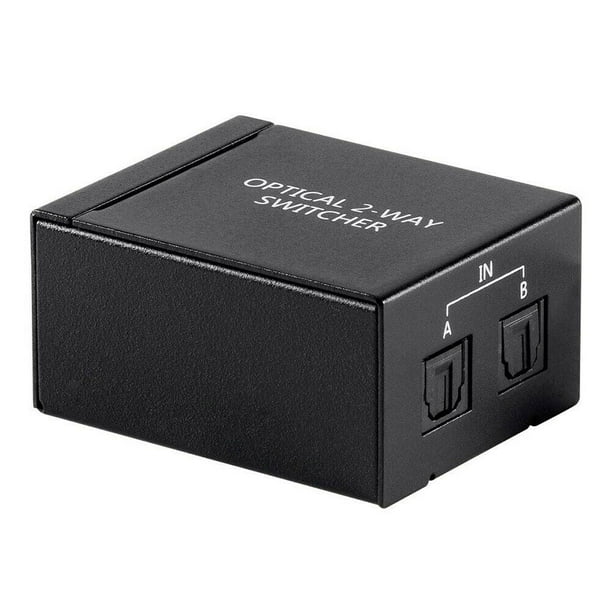 1x2 Port Toslink S/PDIF SPDIF Digital Optical Audio Switch Switcher Box