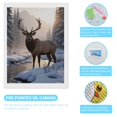 thumbnail image 3 of Diamond Art Kits for Adults, Snowy Deer Stream Serenity 5D Diamond Painting Kits for Adults Beginners, DIY Full Drill Diamond Painting, Gem Art and Crafts 12x16, 3 of 7
