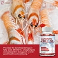 120pcs Antarctic Krill Oil 2000mg Omega3 DHA/EPA, Astaxanthin Heart, Brain Health By