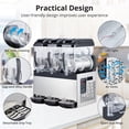 thumbnail image 4 of Aoile Commercial Slushy Machine 9.5 Gal, 860W 3-Tank Frozen Drink Margarita Smoothie Maker with Self-Cleaning Function, 4 of 8