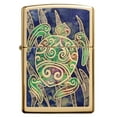 thumbnail image 6 of Zippo Turtle High Polish Brass Pocket Lighter, 6 of 6