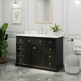 thumbnail image 2 of 48" Fully Assembled Single Bathroom Vanity with Engineered Stone Top, Ceramic Sink, Hand Paint, 2 of 11