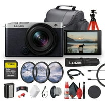 Panasonic Lumix S9 Full Frame Mirrorless Camera with 18-40mm f/4.5-6.3 Lens, Compact, Lightweight (Silver) (DC-S9NK)   64GB Memory Card   Camera Bag   Lens Filter Kit   Flexible Tripod   More