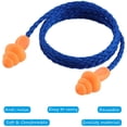 thumbnail image 2 of Bouchons d'Oreilles en Silicone Réducteurs de Bruit Protection Auditive Douce Bouchons d'Oreilles Réutilisables en Caoutchouc pour Dormir Natation Ronflement Sports (100), 2 of 6