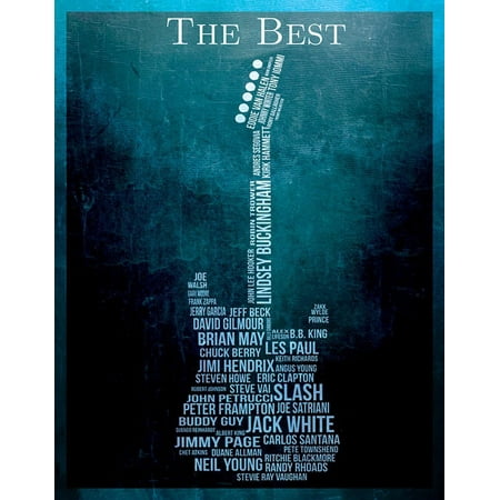 The Best Guitarists Tin Sign - 12.5x16