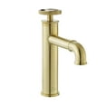 thumbnail image 2 of Avallon Single Hole, Single-Handle Wheel, Bathroom Faucet in Brushed Gold, 2 of 11