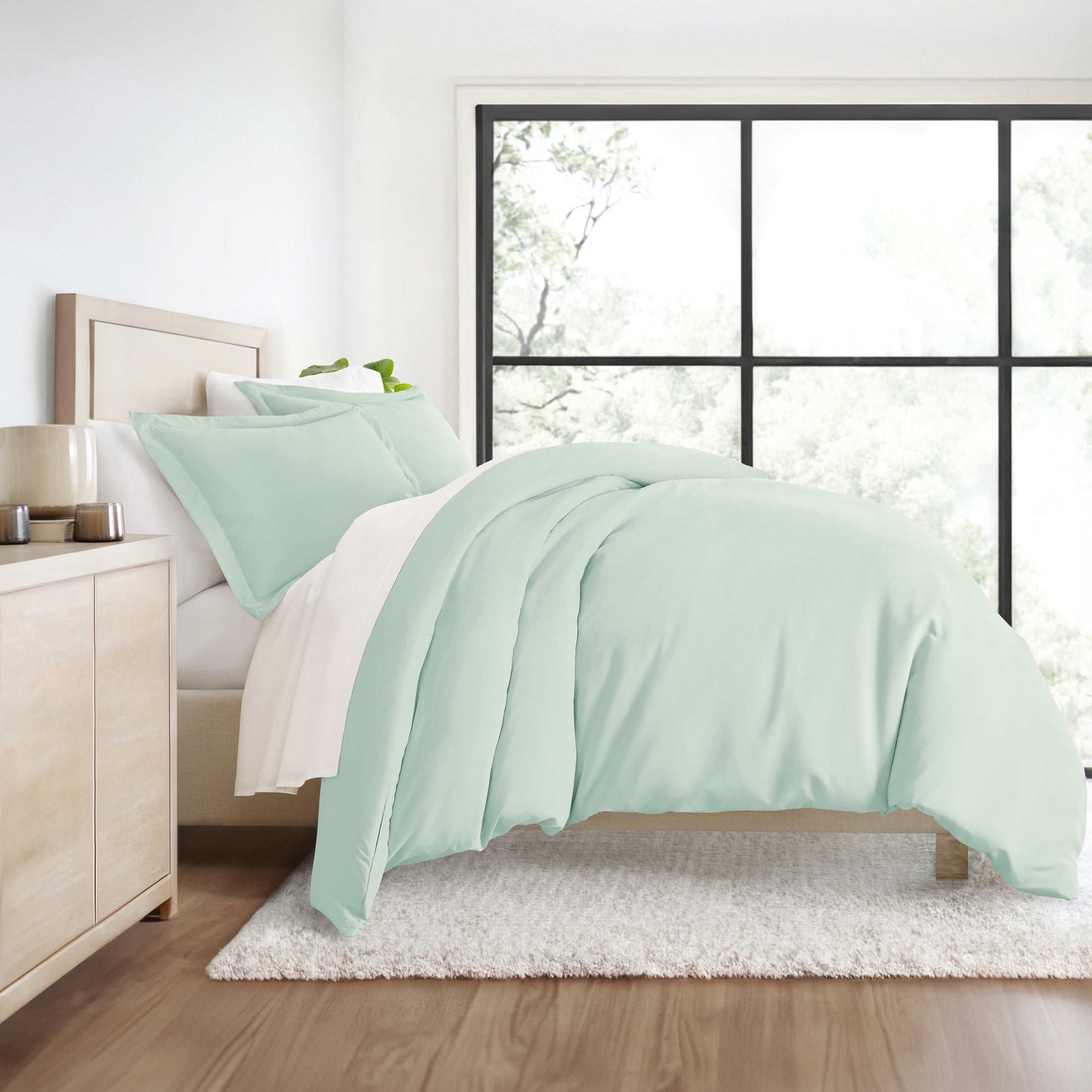 Ultra Soft & Breathable - Duvet Cover Set - King/Cal-King Aqua Bedding by Comfort Canopy