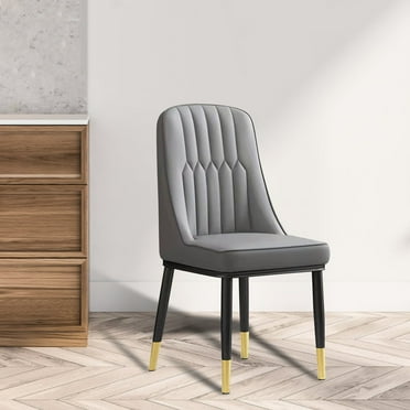 Yedigre Dining Chairs, Living Room Chair, Luxury Household Desk Chair, Ergonomic Backrest Make-Up Nail Chair, Kitchen Dining Room Metal Leg Chair (Total 2 Chairs)