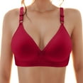thumbnail image 2 of Akiihool Womens Bras Fashion Deep Cup Bra Hides Back Full Back Coverage Bra Bra with Shapewear Plus Size Push Up Sports Bra (Red,42), 2 of 3