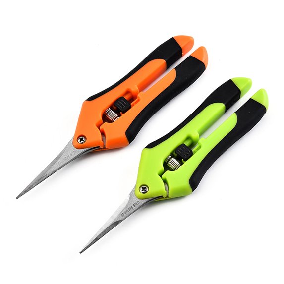 Elbourn 2-Pack Steel Pruning Shears Gardening Tools, Heavy Duty Scissors Tree Trimmer Hand Pruners for Yard