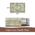 thumbnail image 2 of -Runner Rug X Rugs for Living Room- Machine Washable Rug-Soft Living Room Rug-Vintage Non Slip Carpet-Rugs for Bedrooms Dining Office, 2 of 7