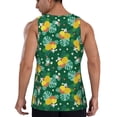 thumbnail image 3 of Easygdp Tropical Fruit Men's Tank Top, Sleeveless Muscle T Shirts, Breathable, Quick-Dry, Loose for Gym, Running, Fitness - Medium, 3 of 9