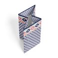 thumbnail image 2 of Bacati Collapsible Cotton Percale Fabric Laundry Hamper, Aztec Emma Coral, 2 of 7