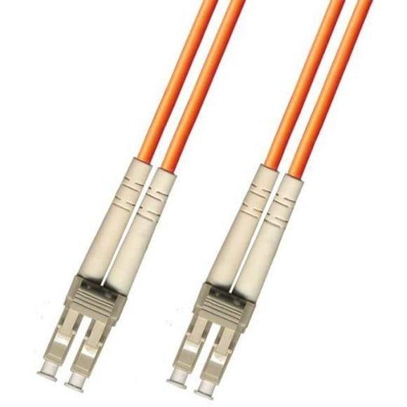 50 Meter Multimode Duplex Fiber Optic Cable (62.5/125) - LC to LC - Orange