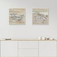 thumbnail image 2 of Sandpiper Beach I Amber & Sandpiper Beach II Amber by Studio Arts Framed Canvas Art Set, 2 of 2