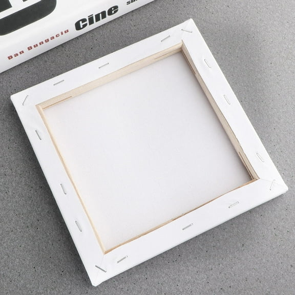 FESTFENDS Canvas for Painting White Cotton Square for Picture Frame 1Pcs 7.9x7.9in