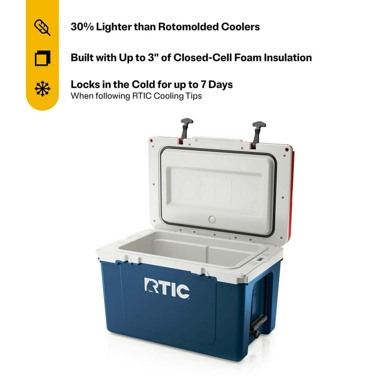 マメ　RTIC ウルトラライトクーラーボックス 52 RTIC Large 52 QT Ultra-Light Hard-Sided Cooler, Trailblazer