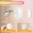thumbnail image 3 of 4-Pack Battery Operated Indoor Spot Lights, 13 Color Indoor Plant Lights, Decor Wall Lights for Pictures, Display Lights for Tree Artwork and Bookshelf, 3 of 5
