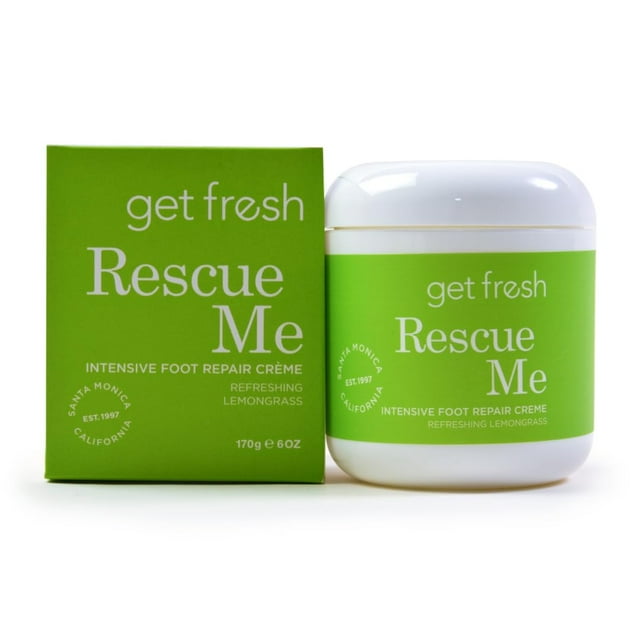 Get Fresh Rescue Me - Crema Intensiva para Pies para Pieles Secas, Talones Agrietados y Callos con Manteca de Karité, Aloe y Limoncillo 170g