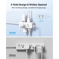 thumbnail image 5 of Avoben 360° rotating flat plug power strip with 6 widely spaced sockets, 2 USB-C ports and 1 USB-A port, 1440J surge protector, 5-foot extension cord, suitable for home, travel and office(Pack of 2), 5 of 7