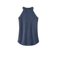thumbnail image 4 of District Adult Female Women Electric Heather Sleeveless Tank Navy Frost 3X-Large, 4 of 4