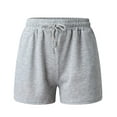 thumbnail image 6 of MRULIC shorts for women Women Casual Summer Workout Yoga Athletic Sports Hiking Drawstring Shorts With Pockets Grey + XL, 6 of 6