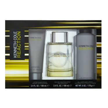 Kenneth Cole Reaction Eau de Toilette, Cologne Gift Set for Men, 3 Piece
