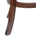 thumbnail image 2 of 29 Inches Swivel Wooden Frame Counter Stool with Padded Back Brown - Saltoro Sherpi, 2 of 5