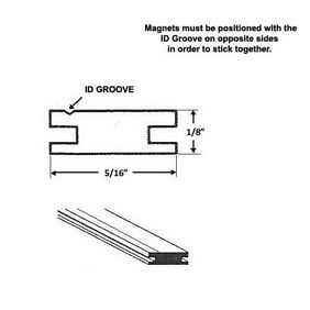 Flexible Magnetic Strip Insert For Framed Swing Shower Doors 84