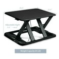 thumbnail image 2 of Gymax Adjustable Height Sit/Stand Desk Computer Lift Riser Laptop Work Station Black, 2 of 10